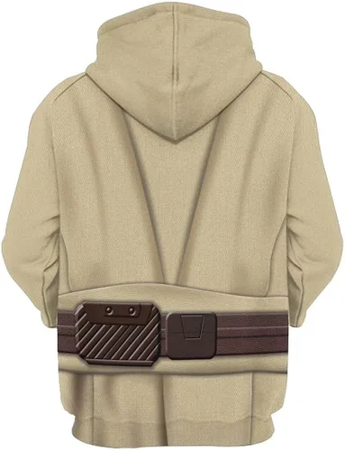 Vista 2 de Obi-Wan Kenobi - Sudadera con capucha para cosplay Han Solo 3D, S-3XL