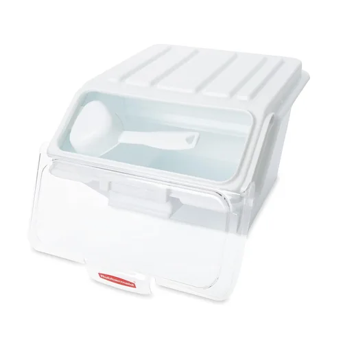 Vista 4 de Rubbermaid Commercial Products ProSave - Contenedor apilable para almacenamiento y cuchara/herramienta de medición