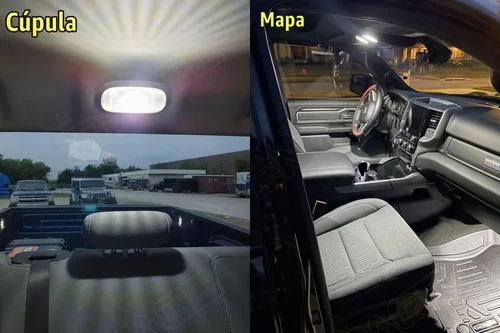 Vista 4 de Kit de luces LED interiores Ram de 12 piezas para Dodge Ram 1500 2500 3500 blanco 6000K paquete de iluminación LED interior + luces de matrícula