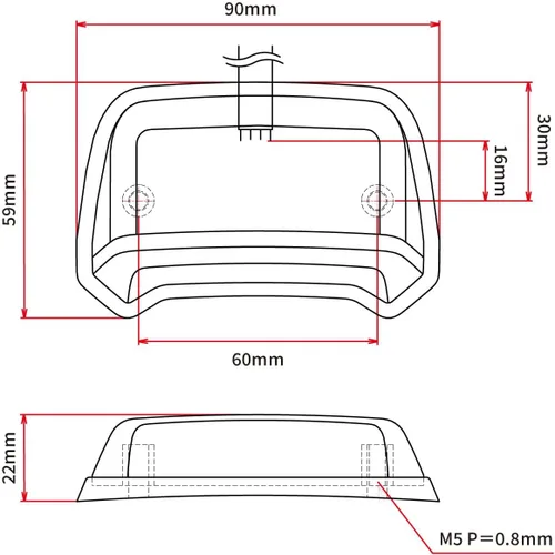 Vista 6 de Dr Dry Moto LED Phantom Luz trasera