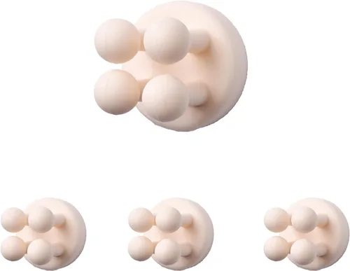 Vista 11 de 4 soportes para cepillos de dientes autoadhesivos impermeables de silicona, multifunción, montado en la pared, soporte para enchufe de un solo