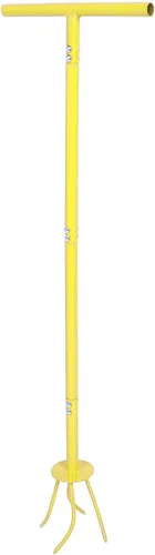 Vista 4 de WALFRONT Manual Hand Tiller, Stainless Steel Twist Tiller Garden Claw Tool with Ergonomic Handle, Efficient Soil Cultivator for Vegetable Garden and