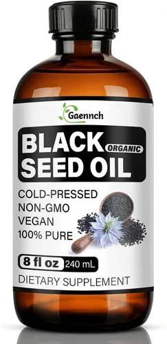 Vista 9 de Black Seed Oil Organic Cold Pressed - Pure Nigella Sativa Black Cumin Oil