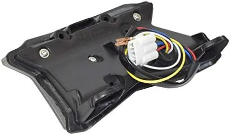 Vista 4 de Luz trasera trasera intermitentes de freno Luz LED integrada para Kawasaki Z650 Z900 Ninja 650 2017 2018 2019 2020 2021 (cromo)