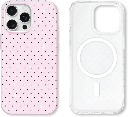 Vista 136 de Hython Funda para iPhone Air, diseño estético de lunares lindos, funda simple de 6.5 pulgadas, delgada, antiarañazos, parachoques de TPU suave, a
