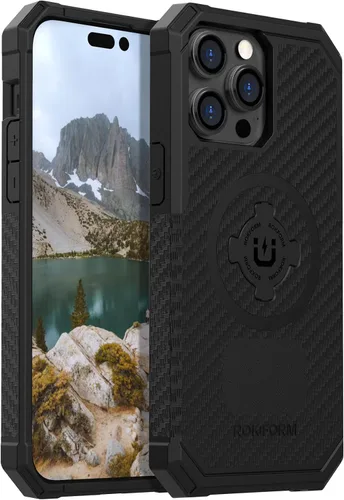 Vista 12 de Rokform - Funda para iPhone 14, Serie Rígida, Magnética Dual, Cubierta para iPhone con RokLock de Bloqueo Giratório, Equipo Protector para Apple