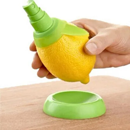 Vista 2 de Exprimidor de limón creativo - Exprimidor manual de cítricos para cocina - Extractor de jugo de frutas fácil de usar - Herramienta exprimidora