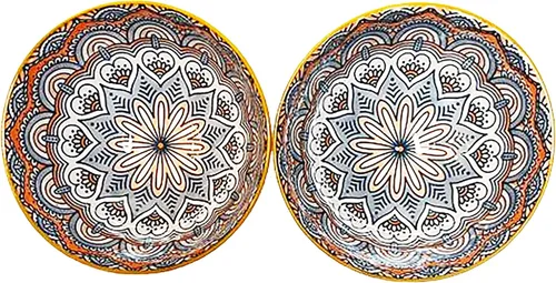 Vista 3 de Chandler Cuencos de porcelana (corazón, 2 cuencos)