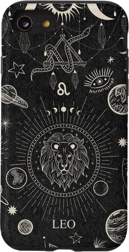 Vista 18 de Galaxy Zodiac Sign Astrological Celestial Aesthetic Leo Case for iPhone 17