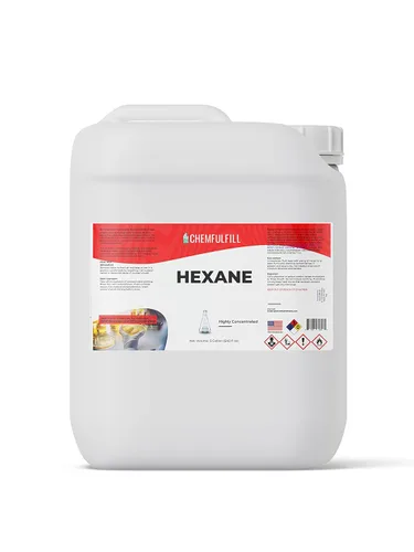 Vista 2 de Chemfulfill - Hexano de pureza extremadamente alta (N-hexano) (5 galones (640 fl oz))