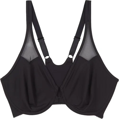 Vista 5 de Wacoal Body By Wacoal - Brasier sin forro con espalda cruzada y cierre frontal para mujer