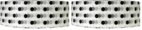 Vista 3 de Wrapables Cinta adhesiva Washi de patrones coloridos, puntos blancos y negros