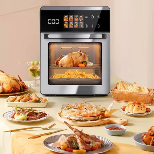 Vista 8 de Horno freidora de aire grande de 18QT con pantalla táctil, combo multifunción de 10 en 1 para freír al aire, asar, hornear, asar a la parrilla