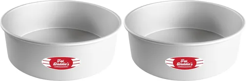 Vista 22 de Fat Daddio's Juego de moldes para pasteles redondos uniformes de aluminio anodizado de 4 niveles, profundidad de 2 pulgadas