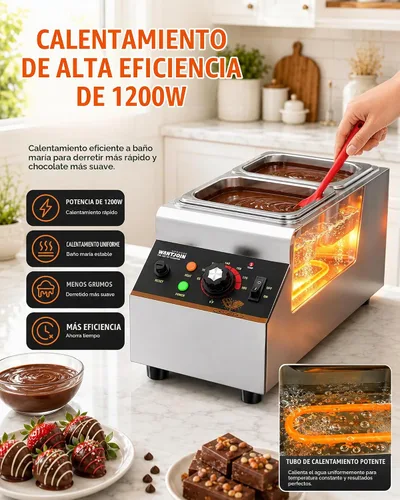 Vista 2 de WantJoin El chocolate que modera la capacidad del tamaño 9 libras del Plateado