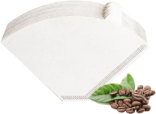 Vista 7 de Filtro de café desechables para cafetera Ninja, 100 piezas de filtro de repuesto de cono #2 para cafetera Ninja Dual Brew Filtro de café natural sin