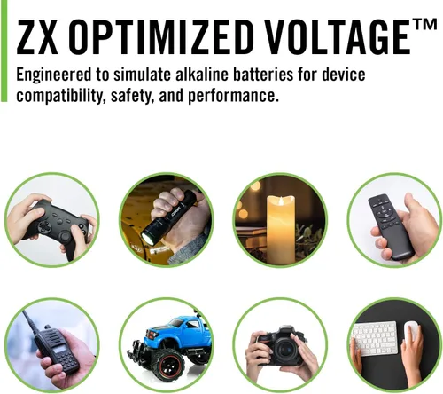 Vista 6 de Coast Baterías recargables AA USB-C, ZITHION-X, iones de litio de 1.5 V 2400 mAh, larga duración, se carga menos de 2.5 horas, cable de carga