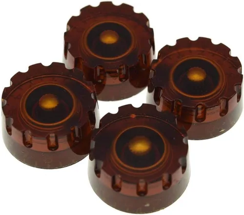 Vista 7 de Dopro 2 perillas de marcación rápida moleteadas para guitarra LP de Estados Unidos (Imperial), 24 ranuras finas, pomos de control para ollas Les