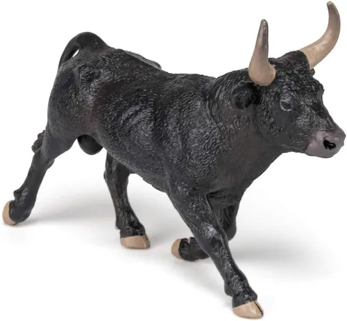 Vista 7 de Papo - Juguete realista de figura de toro de camarga para niños - A partir de 3 años - Colección de vida agrícola - Descubrimiento educativo