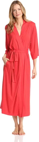 Vista 14 de Natori Shangri La - Bata larga con mangas kimono, bata de baño para mujer Negro