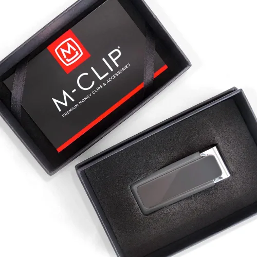 Vista 4 de M-Clip Clip para dinero, alternativa minimalista y delgada para llevar en el bolsillo delantero, soporte para efectivo y tarjetas de crédito
