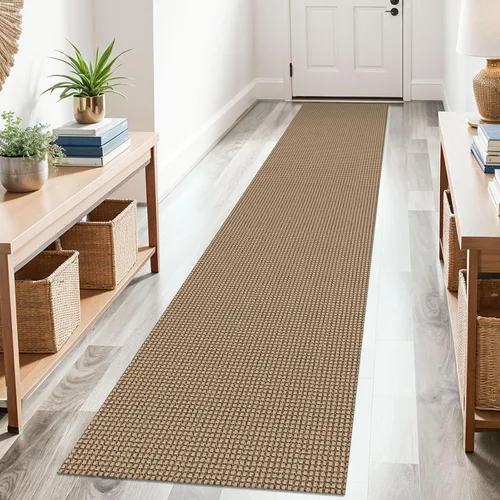 Vista 36 de KOZYFLY - Tapetes de pasillo, lavables, con respaldo de goma antideslizante, tapete de algodón para interiores, entrada, puerta trasera, habitación