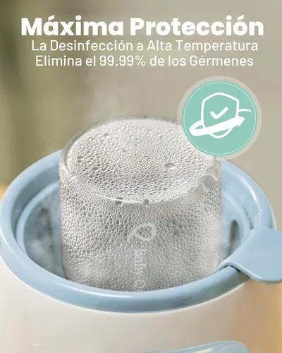 Vista 8 de Grownsy Calentador de biberones, calentador de leche rápido 8 en 1 para bebés con temporizador para leche materna o fórmula, control preciso de Azul