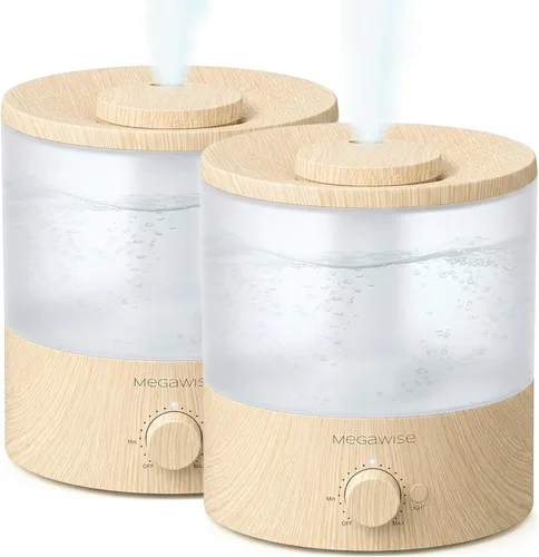 Vista 9 de MegaWise Humidificador ultrasónico de niebla fría Funcionamiento silencioso, llenado superior, apagado automático Ideal para dormitorio