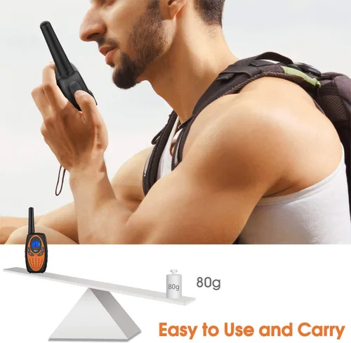 Vista 2 de Walkie Talkies de largo alcance Topsung M880, Radio bidireccional para adultos con pantalla LCD/Walkie Talkies resistentes con cancelación de ruido