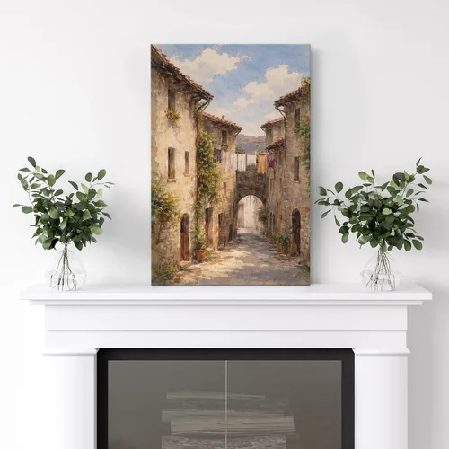 Vista 96 de wall26 Prado con álamos por Claude Monet - Arte moderno impresionista, arte en lienzo para el hogar, 12 x 18 pulgadas
