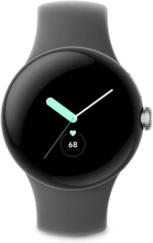 Vista 3 de Google Pixel Watch - Reloj inteligente de 1.614 in con WiFi, GPS y Bluetooth con correa de piel, color negro (renovado)