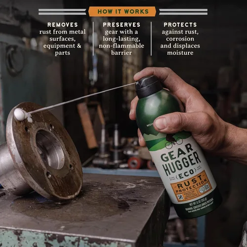 Vista 3 de Gear Hugger Lubricante, Desengrasante y Removedor de Óxido - Ecológico (11 oz, Paquete de 3), Lubricante en Aerosol para Puerta de Garaje, Limpiador