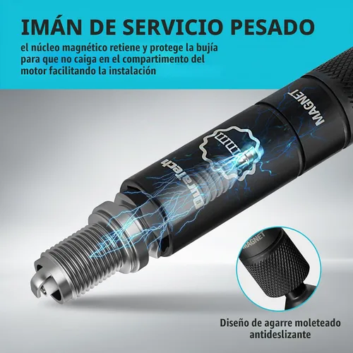 Vista 6 de DURATECH Enchufe de bujía magnética giratoria de 0.551 in con cabezal magnético mejorado