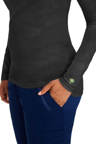 Vista 4 de healing hands - Camiseta interior de manga larga para uniforme médico, camiseta tejida para mujer, 5047 Melissa