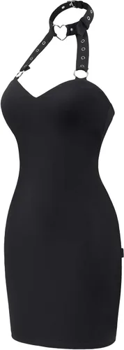 Vista 6 de Littleforbig Minivestido bodycon con cuello de bebé malo en algodón para mujer