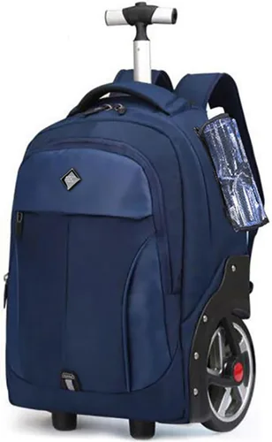Vista 8 de WMHYLYH Mochila impermeable con ruedas de 20/22 pulgadas, Negro