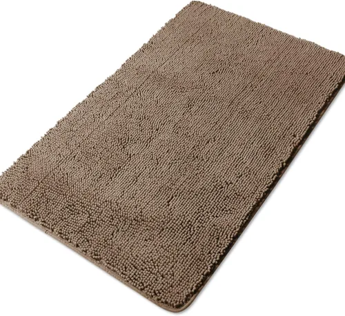 Vista 109 de Yeaban Alfombra de pasillo de baño de 24 x 72 pulgadas, antideslizante, alfombra de baño larga de felpilla gruesa, absorbente y lavable, alfombra