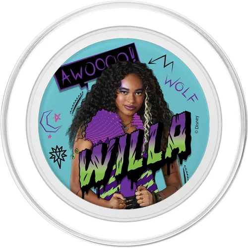Vista 2 de Disney Zombies Willa Wolf Retrato PopSockets MagSafe PopGrip para iPhone