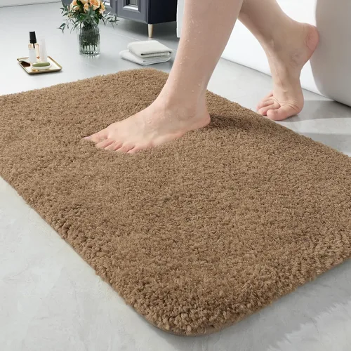 Vista 48 de LOCHAS Alfombra de baño de microfibra antideslizante de 36 x 24 pulgadas Gris