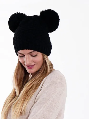 Vista 5 de Simplicity Gorro de punto trenzado para mujer con pompón para esquí snowboard