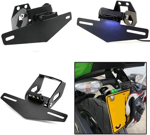 Vista 2 de F adecuado para Kawasaki NINJA400 250 650 Z400 Z650 Z900 Rs marco de soporte de matrícula 2017-2019 Y