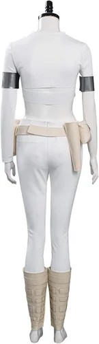 Vista 3 de Laku Queen Padme Amidala - Disfraz de cosplay de Halloween para mujer