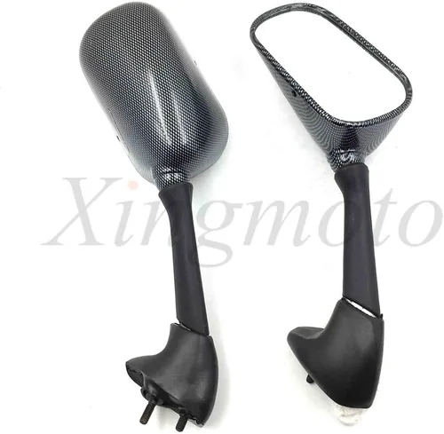 Vista 3 de NBX- Espejos laterales de fibra de carbono OEM para motocicleta compatible con YZF-R1/2000-2001 FZS600 Fazer/2001-2003 R1/2001-2002 R6 / YZF-R6