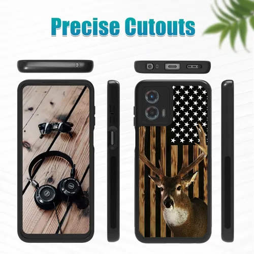 Vista 2 de Funda de doble capa para Motorola Moto G 5G 2023, resistente, a prueba de golpes, resistente, de cuerpo completo, funda protectora resistente