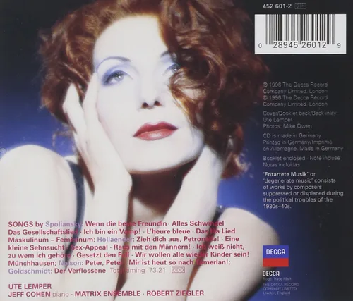 Vista 2 de Ute Lemper - Berlin Cabaret Songs