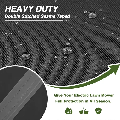 Vista 4 de Porch Shield Funda inalámbrica para cortacésped – Cubierta impermeable para cortacésped eléctrica de 20 a 21 pulgadas de largo, 25 pulgadas de largo