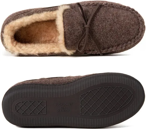 Vista 3 de RockDove Womens Hearthfire Memory Foam Moc Slipper