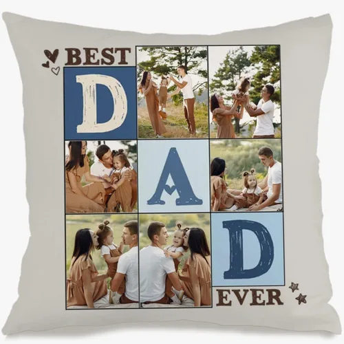 Vista 12 de Six Image Custom Pillow Case with Personalized Words for Mom, Decorative Cushion offering a Warm Gift for Birthdays Anniversaries Christmas or Home