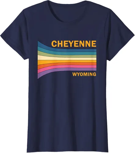 Vista 31 de Retro Vintage 70s Cheyenne Wyoming camiseta