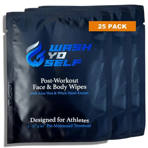 Vista 9 de Wash Yo Self Body Wipes - Toallitas húmedas desechables empaquetadas individualmente para niños y adultos, paquete de 40